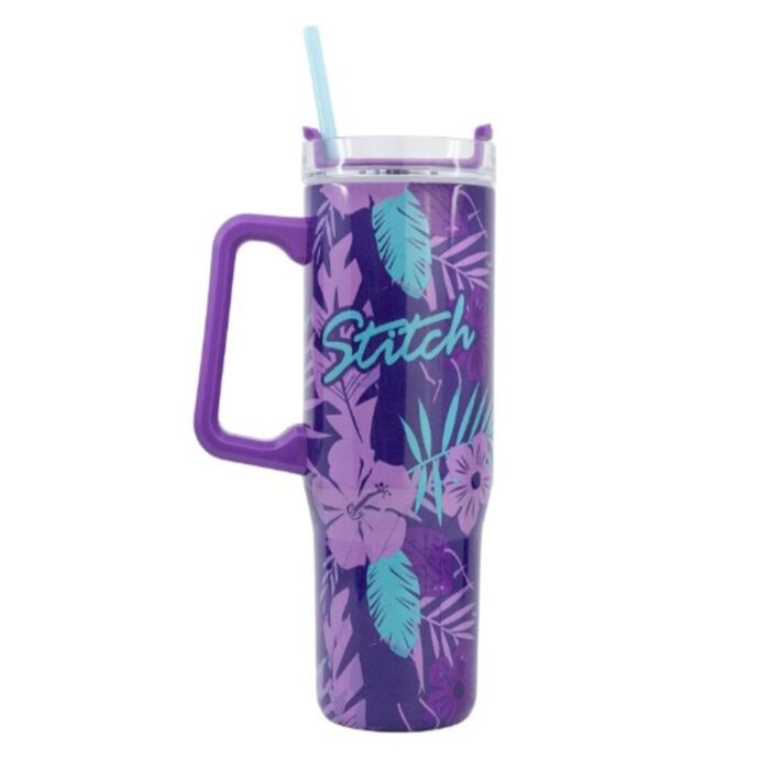 ΘΕΡΜΟΣ ΤΑΞΙΔΙΟΥ XL DISNEY STITCH PURPLE FLOWER ΠΙΣΩ